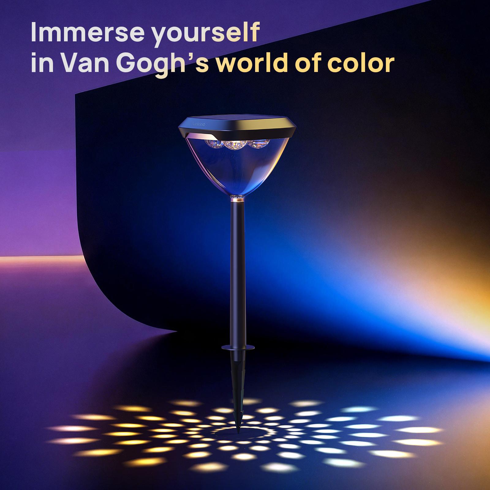 Linkind Smart Solar Pathway Lights – Bright Color-Changing Outdoor Lights with App Control for Yard & Garden