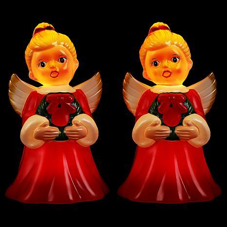 Mr. Christmas Set of 2 LED 12" Shatterproof Angels