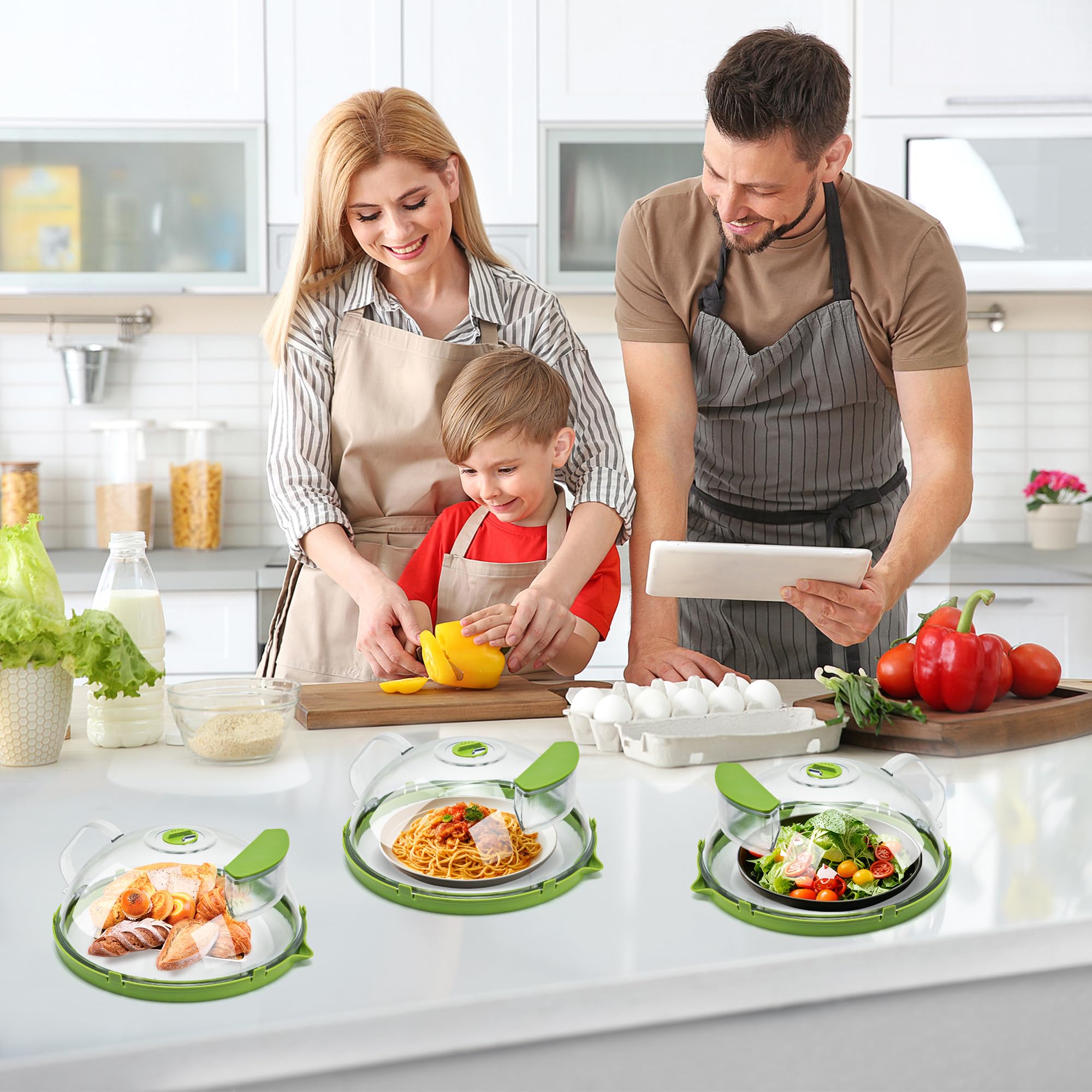 UFORU Microwave Splatter Cover with Water Steamer, 10 inch Clear Microwave Plate Cover Lid for Food, Kitchen Gadgets Accessories for Microwave Oven Kitchenware Utensils UFORU Microwave Splatter Cover with Water Steamer, 10 inch Clear Microwave Plate Cover Lid for Food, Kitchen Gadgets Accessories for Microwave Oven Kitchenware Utensils