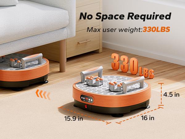 MERACH Round Model Vibration Plate Exercise Machine with massage, Lymphatic Drainage Machine, Whole Body Workout for Wellness and Fitness, dealsforyoudays