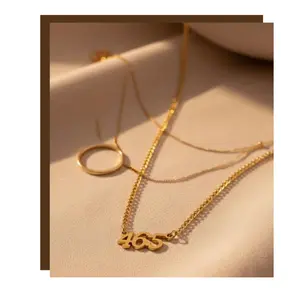 The Unshaken Necklace Psalm 46:5 Gold Statement Chain Everyday Wear Number Pendant