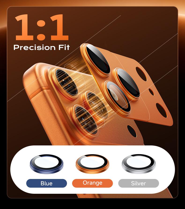 MAGIC JOHN Magnetic Lens Protector for iPhone 17 Pro/Max – 99% Transparency, Original HD Clarity, Scratch-Resistant, Durable, Magnetic Design for Easy Installation & Removal