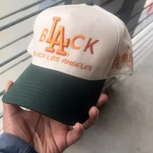Black Los Angeles Signature Logo Hat | Streetwear Snapback Cap