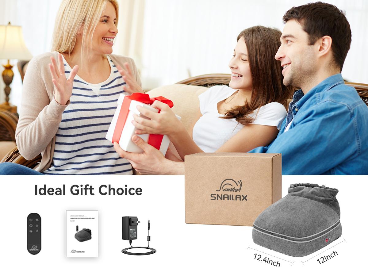 Snailax Foot Massager with Heat, Heated Foot Warmer Under Desk, Vibration Feet Massager Machine with 3 Vibrating Modes & 2 Heating Levels, Remote Control, Foot Heater Snailax Foot Massager with Heat, Heated Foot Warmer Under Desk, Vibration Feet Massager Machine with 3 Vibrating Modes & 2 Heating Levels, Remote Control, Foot Heater