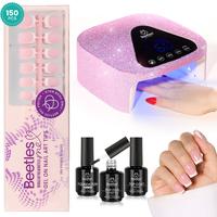 150Pcs Short Square+Top Base+Nail Glue+Lamp 012