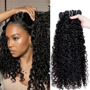 Msgem Hair Burmese Curly hair bundles 16A Grade High Quality 100% Human Hair Bundles 1Pc/Lot Natural Color Easy to Manage