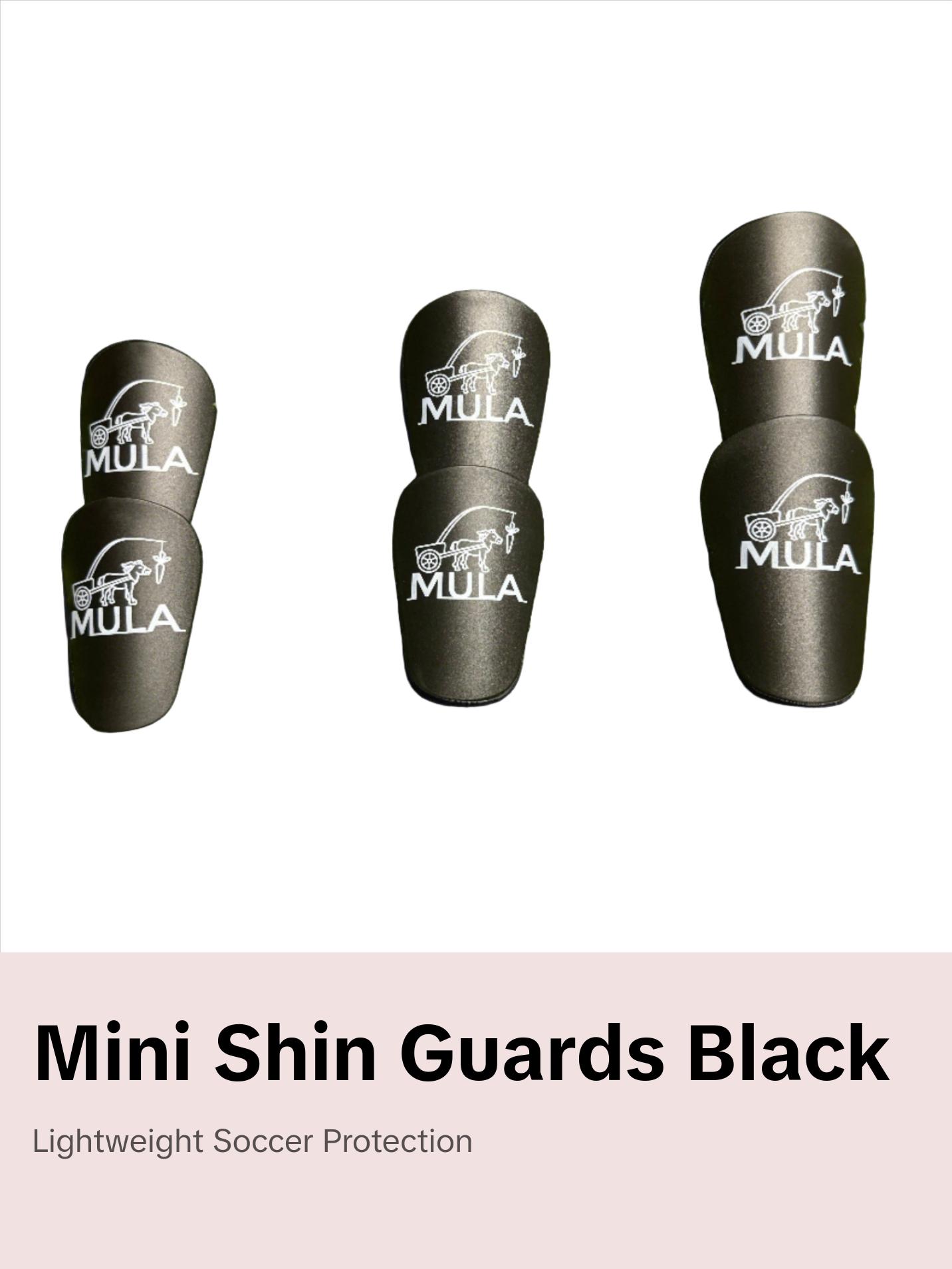 Soccer Mini Shin Pads for Youth/Adult, Black
