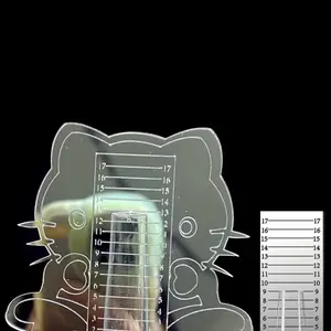 Regla Medidora de Tips para Uñas | Nail Tips Measure Tool | Espejo Dorado