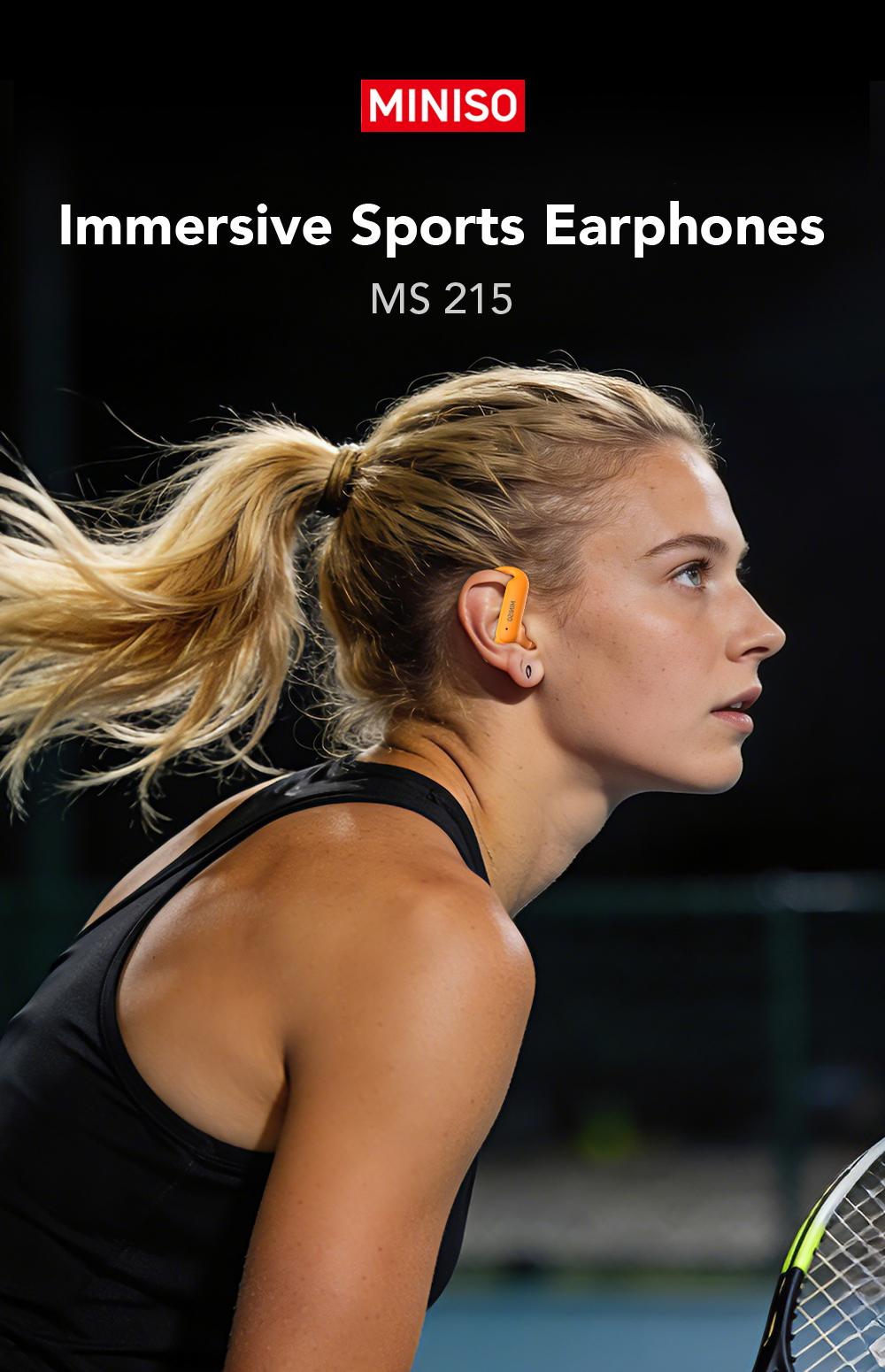 MINISO MS215 Wireless Bluetooth 6.0 In-Ear Headphones Open-Type Design High-Fidelity Sound Low Latency Comfortable Fit Ideal for Daily Use and Gifting