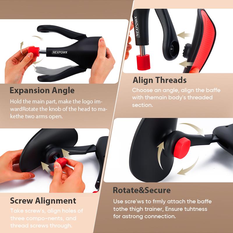 Nexpowx Kegel Exercise Equipment, Pelvic Floor Trainer, Leg Exercise Equipment, Home Fitness Equipment, Suitable for Men and Women, Gift for Him & Her Healthcare Stretch SpringStatements Muscle Posture