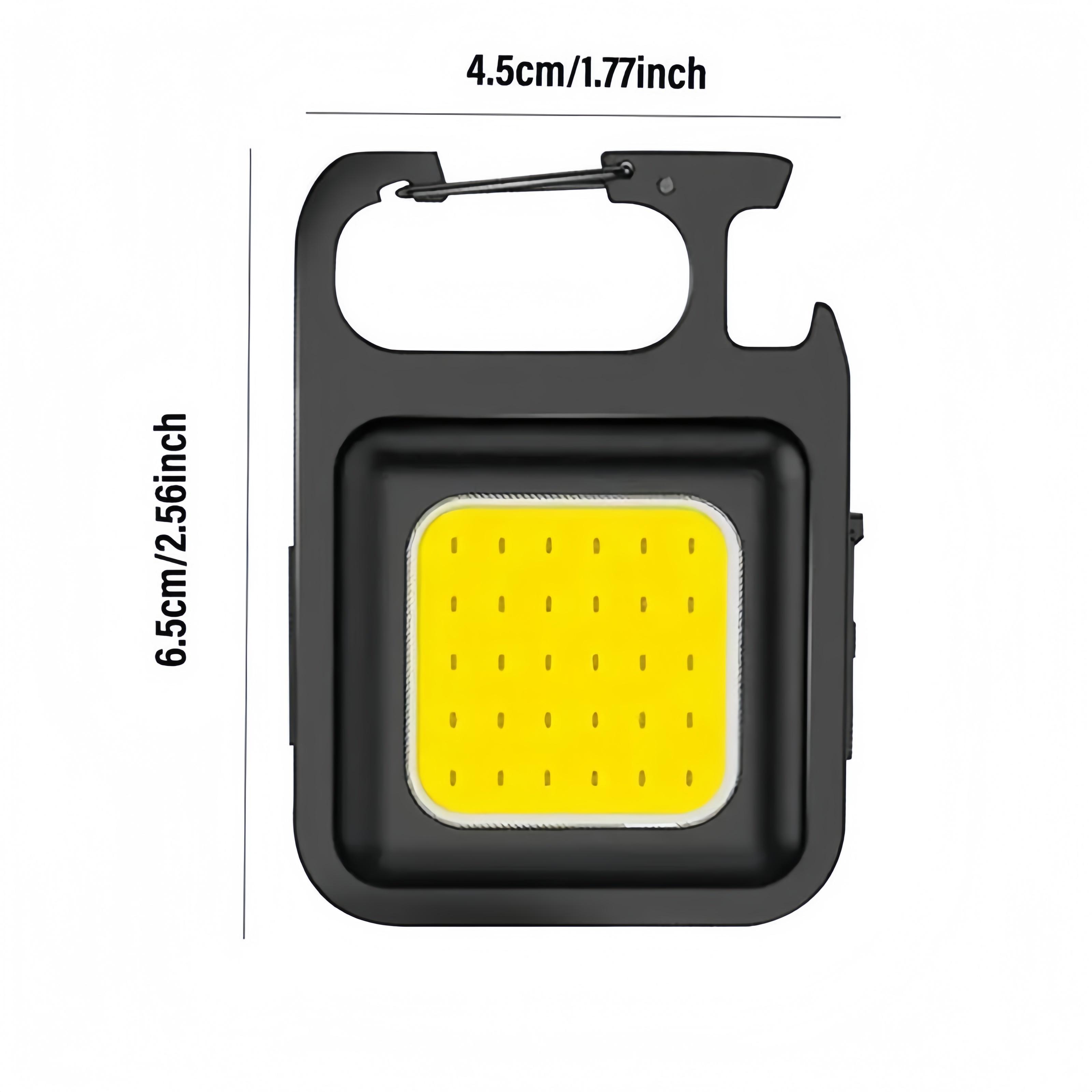 Keychain Work Light, White Rows Keychain Light,Portable Keychain Light,Rechargeable Flashlight, Folding Key Light for Walking and Camping powertools