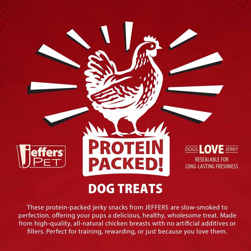 Jeffers Chicken Jerky Healthy Dog Treats, 24 oz - 100% Natural, Grain-free, Gluten-free, Made in USA Supplements Training