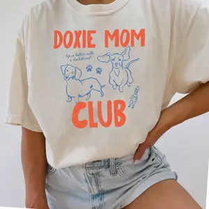 Doxie Mom Tshirt, Dachshund Lover Crewneck, Weenie Mom Tshirt, Dog Lover Shirt, Animals Lover Tee, Gift For Her