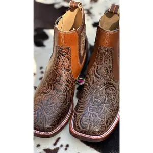 Botines Café Cincelados  - Womens’ Brown chiseled ankle boots