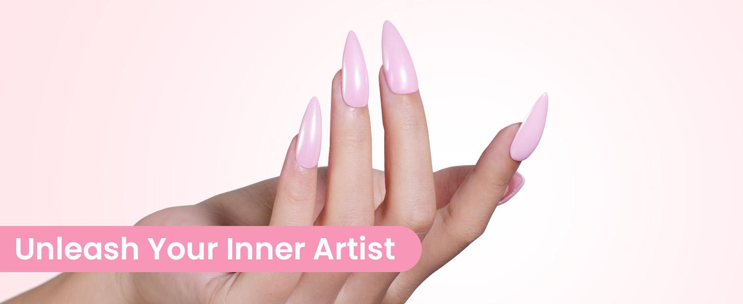 Beetles Tipex Lite Instant Apex Nail Extension Tips - Tipex 2.0 Acrylic Nail Flat Nails Manicure Gel press ons Nail Art DIY Nails Art