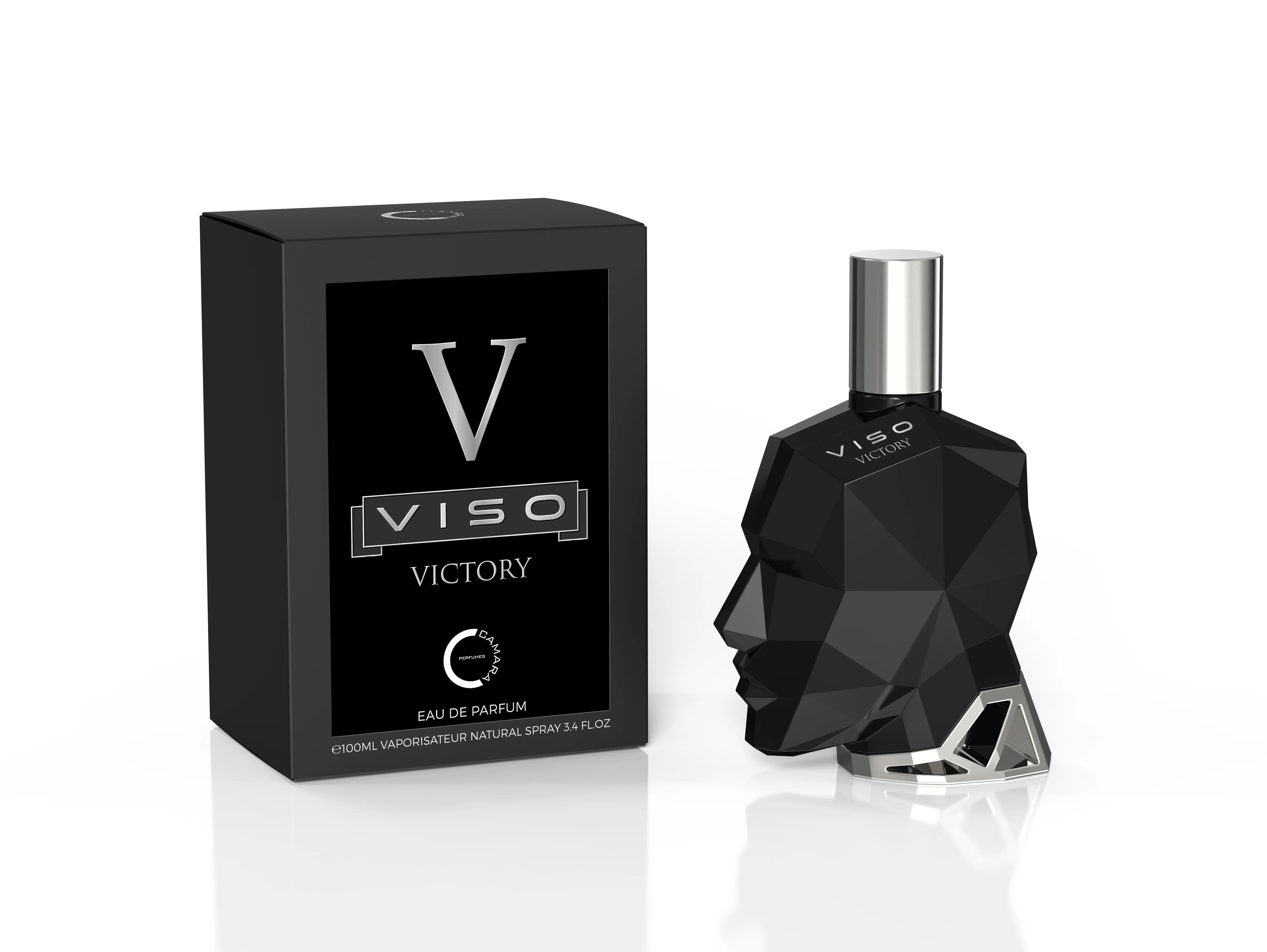 CAMARA Viso Victory EDP for Men, Bold, Long Lasting Fragrance with Vanilla, Lavender & Tonka Bean Notes, 3.4 oz / 100ml, Vanilla Scents, Adults, 3 To 3.9 Fl Oz, Amber, Bottle Packaged Men's Fragrance, Contains Alcohol, Fragrances Perfumes, Lemon
