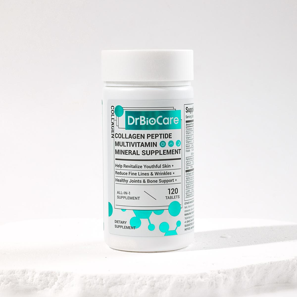 【Crazy Viral】DrBioCare Collagen Peptide，Vitamin & Mineral, Contains Vitamin d3, Vitamin C, Probiotics,Vitamin E, Vitamin b & Multivitamin drbiocare collagen Supplement