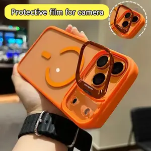 Phone Case - Introducing a New Universal Case Featuring an Air Lens Holder And a Magnetic Transparent Back Designed for iPhone 17/16/15/14/13/12ProMax/17Air/16Plus case. It Offers Comprehensive Drop Protection