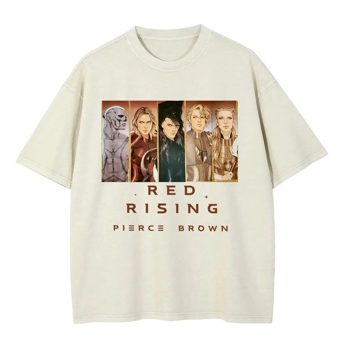 Red Rising Characters T-shirt, Darrow, Mustang, Sevro, Ragnar, and Virginia Shirt, Sci-Fi Book Gift for Red Rising Fans