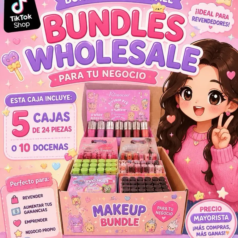 Cosmetic Makeup Set - Alcohol-Free, Silicone-Free Boxed Sets for Normal Skin, None Irritation Lipstick & Lip Gloss Wholesale Pack (5-Box or 10-Dozen Options)