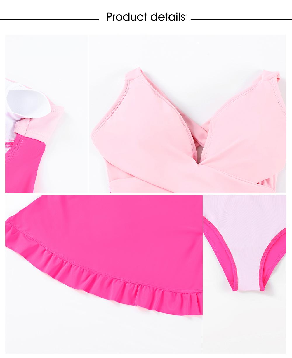 Aleumdr Women Retro Tankini Swimdress Bathing Suits Two Piece Tankini Tops with Bikini Bottoms Twist Swimwear Sport Swimming Clothing Beach Open Back Halter Tankiniswimwear Tankinisuit SpringStatements