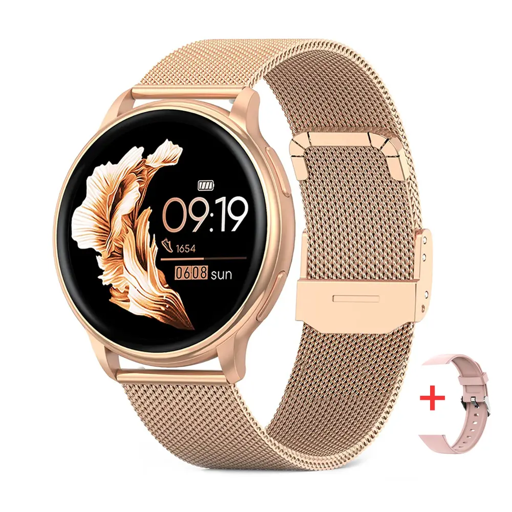 [Local Shipping] MEVADEN 1.32 Inch Touch Screen Smart Watch with Replacement Band, Bluetooth-compatible Calling Smart Watch, Multifunction Sports Fitness Tracker Smartwatch for iOS & Android Phone Wristwatch Wearable