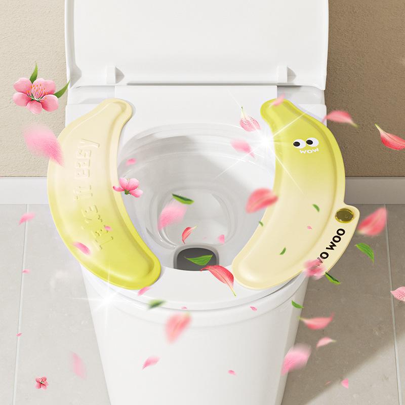 Banana-Shaped EVA Aromatherapy Toilet Seat Pad, Comfort & Fragrance in One-YY