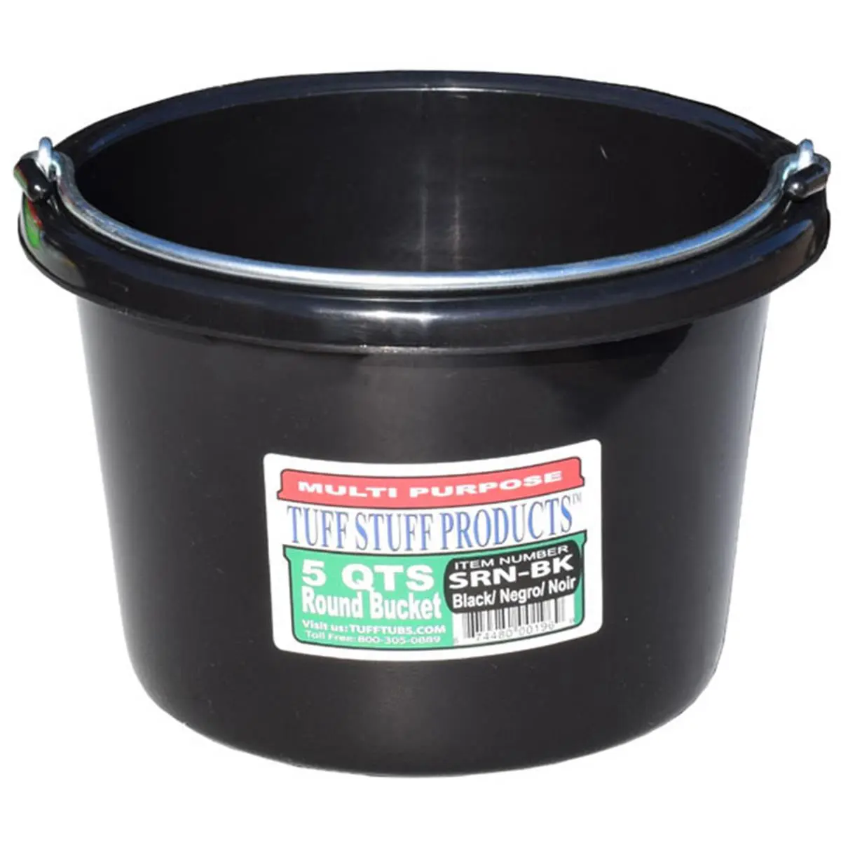 212 MAIN Plastic 5 qt. Round Polyethylene Bucket, 10x10 in Multi-Use Tool for Garden & Tools & Hardware Applications