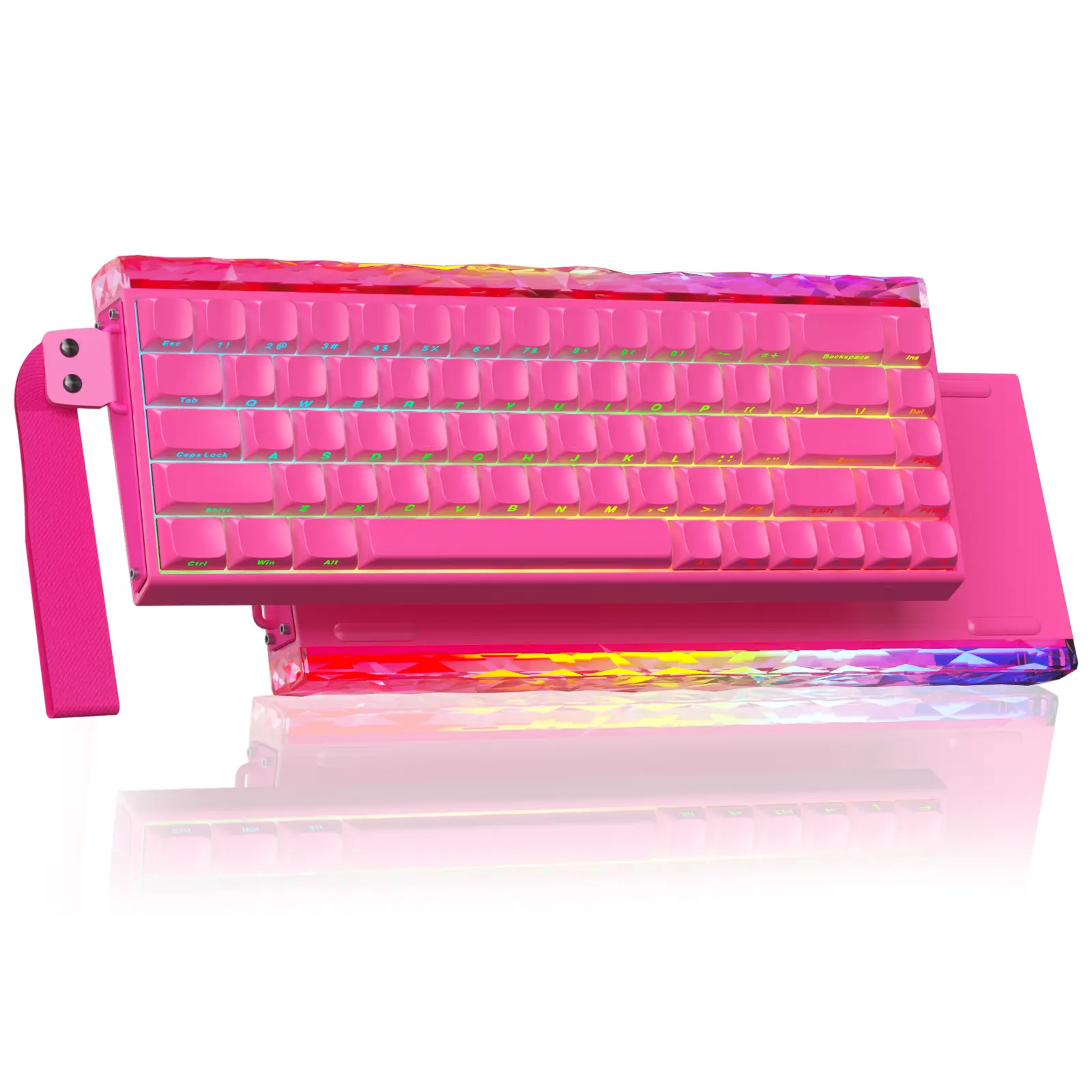 [New]Aula Hero 68 Wired Hall Effect Magnetic Switch Mechanical Gaming Keyboard, Tri-mode Side Engraved Keycap 65% layout,RT 0.01, Extreme Response, RGB Backlit, Web Driver, 8K Returns, Hot Swappable E-Sport Gaming Accessories PC Accessories Computer Perip