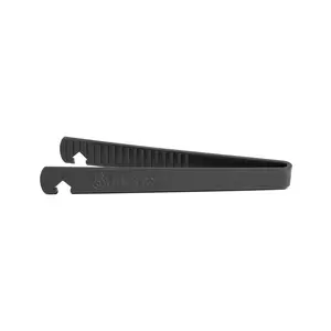 Toaster Tongs with Integrated Oven Rack Pusher/Puller