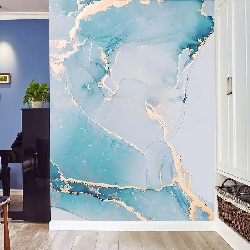 Marble Pattern Wall Sticker, 1 Roll Self-adhesive Wallpaper, Waterproof Removable Wall Decal, Wall Decor for Home Living Room Bedroom, Peel Stick Wallpaper, Decorative Wallpaper, Marble Wallpaper Peel And Stick, Sticky Wallpaper Peel And Stick