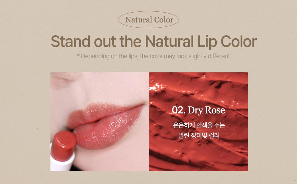 [mixsoon Official Shop] Vegan Melting Lip Balm (Dry Rose) 0.14 oz / 4.1g - Nourishing Lip Balm Stick for Dry Cracked Lips, Korean Skin Care