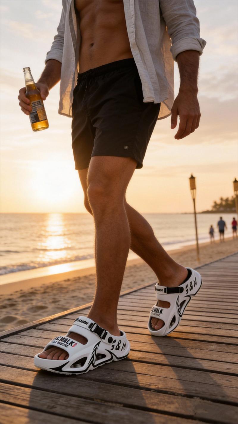 Summer Unisex Sandals wtih Arch Support FashionComfortable Lightweight Slippers Slip On Indoor andOutdoor