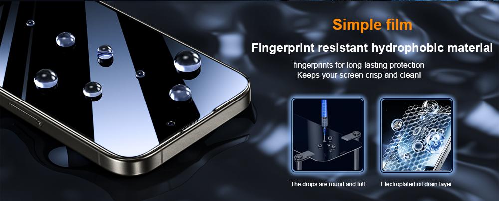 One Fish Privacy Screen Protector 2 Pack for iPhone,Samsung - Crystal Clear, Scratch Resistant, Plasma Plating Process, High Quality Design.