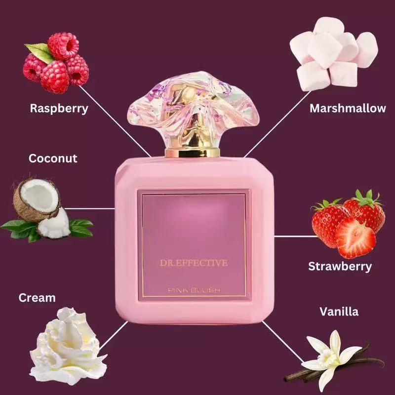 Ard al Zaafaran Pink Blush Shams Al Emarat Khususi, Marshmallow Blush Perfume For Women | Long-Lasting Arabian Floral Scent, Romantic Sweet & Elegant Daily Fragrance in Pink Bottle [Christmas Gift]