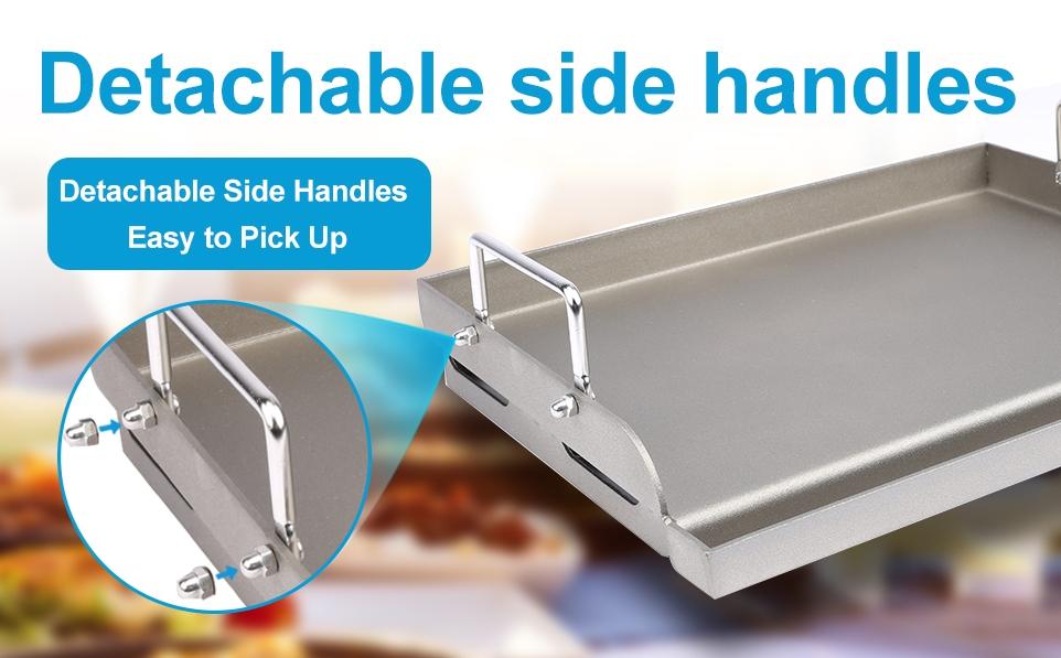 ELF GRILL 25"x16" Outdoor Flat Top Griddle Pan - Heavy-Duty Metal Cookware Compatible with Gas Grills, Stoves, Charcoal Grills & Camping Gear | Must-Have BBQ Accessory