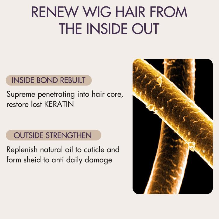 【LIVE Only】 Wig Renewal Hair Oil, Repairs Dry & Damaged Hair, Boosts Shine, Controls Frizz | Add-on Item