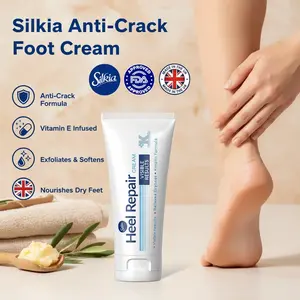 Silkia 25% Urea Anti-Crack Foot Cream with Vitamin E - Exfoliate Soften Nourish Dry Cracked Heels