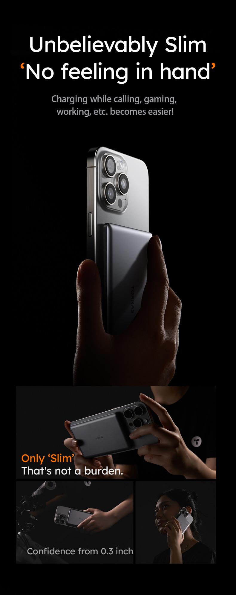 TORRAS MiniMag Power Bank Ultra Slim 5,000/10,000mAh 0.3 in Wireless MagSafe Portable Charger with USB-C Cable, Fast Charging Magnetic Battery Pack for iPhone 16/15/14/13/12 Pro Max TORRAS MiniMag Power Bank Ultra Slim 5,000/10,000mAh 0.3 in Wireless MagSafe Portable Charger with USB-C Cable, Fast Charging Magnetic Battery Pack for iPhone 16/15/14/13/12 Pro Max