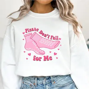 Funny Nurse Sweatshirt, Valentines Sweater orr T-Shirt, Please Don't Fall For Me, Student Nuse Valentine Hoodie, Gift For Nurse, Peds Nurse Crewneck