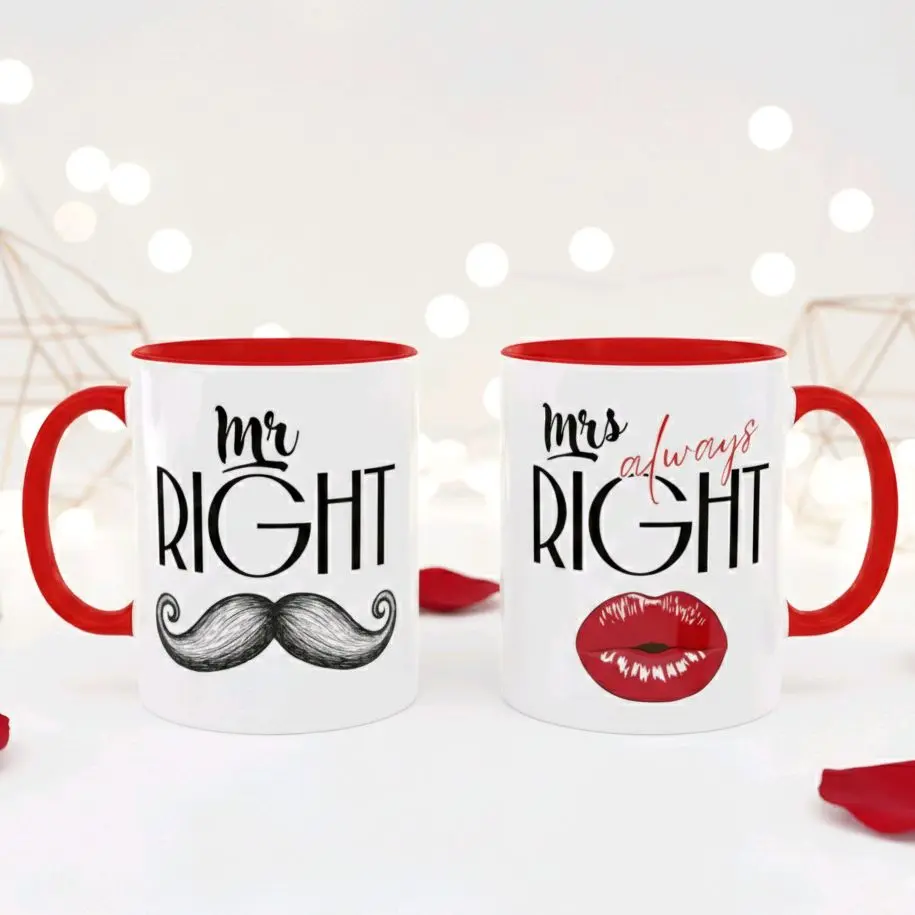 Couple's Mug Set - Valentine's Day Gift - Deluxe Edition