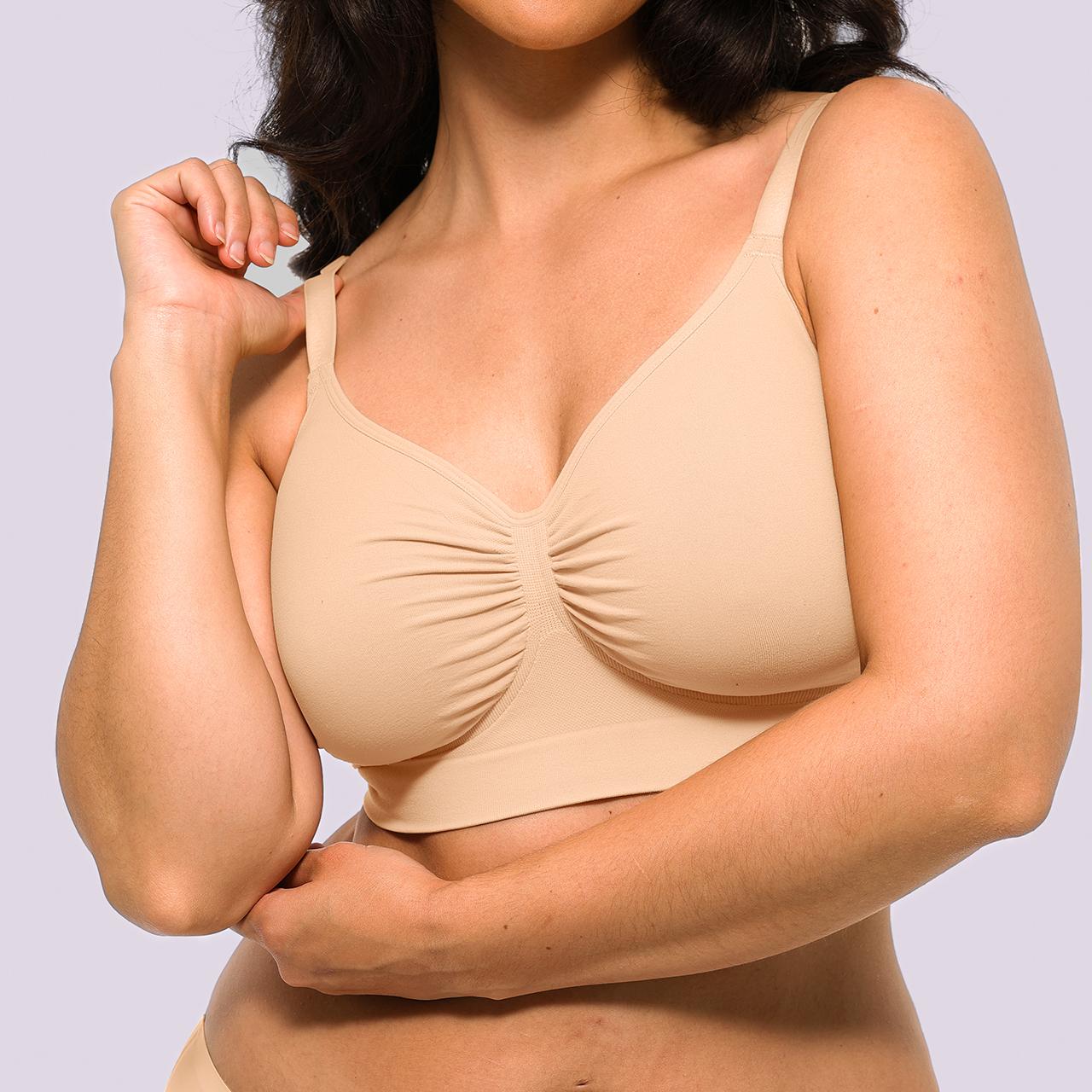 Shapellx ZeroFeel Wireless Bra – Wide Band & Cross-Back Support Sales