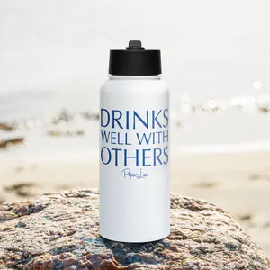 Drinks Well With Others Limited Edition 32oz Color Printed Water Bottle