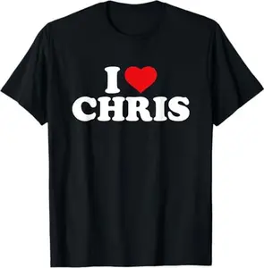 Summer t Shirts I Love Chris T-Shirt