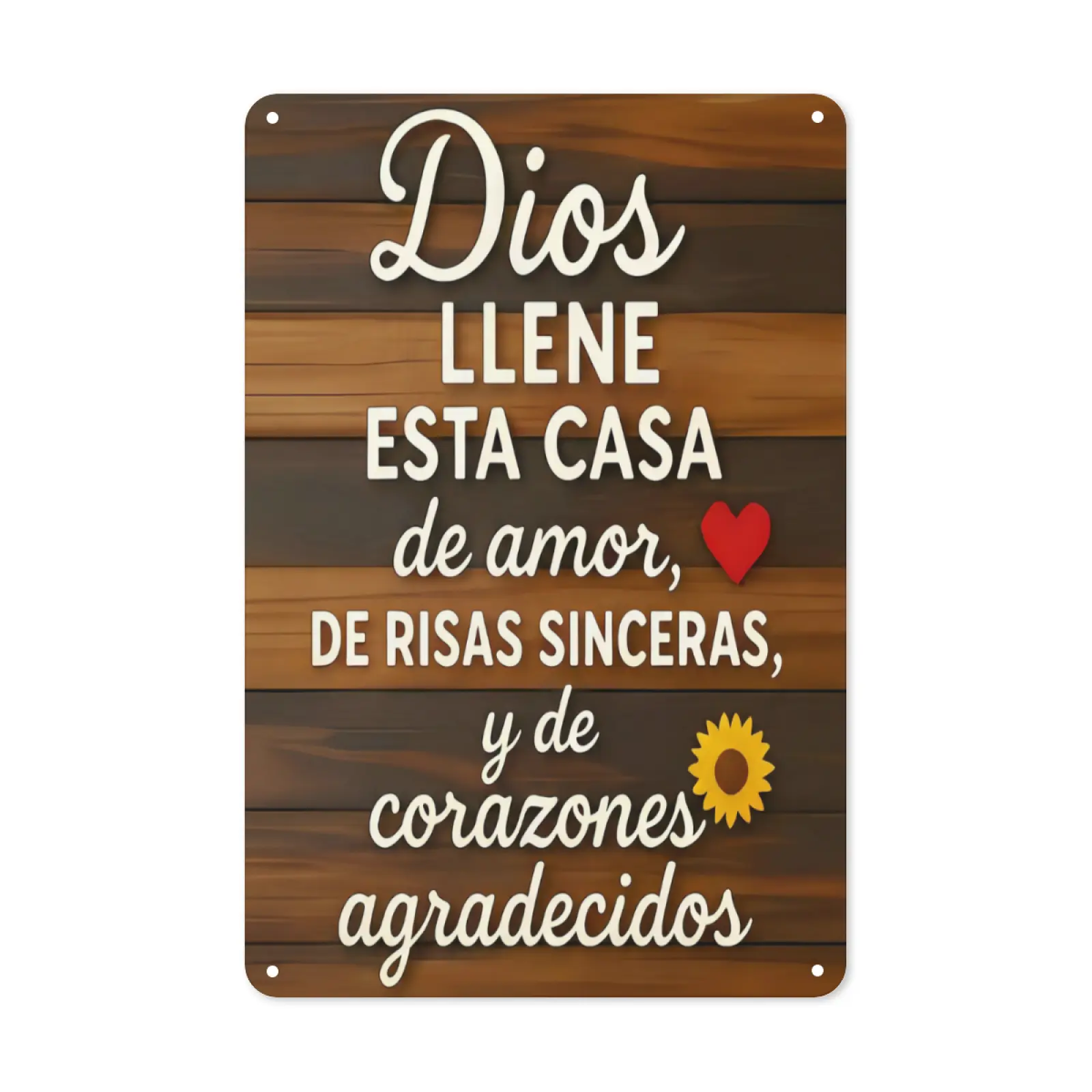 2D Flat,Metal wall art 1pc, "Bless This Home" Spanish Aluminium Iron Sign(12"x8"), Decorative Plaque & Statues, Vintage Home faith blessing , Suitable for garden, porch, patio, home decor, bar cafe, Office, Kitchen decor, birthday gifts