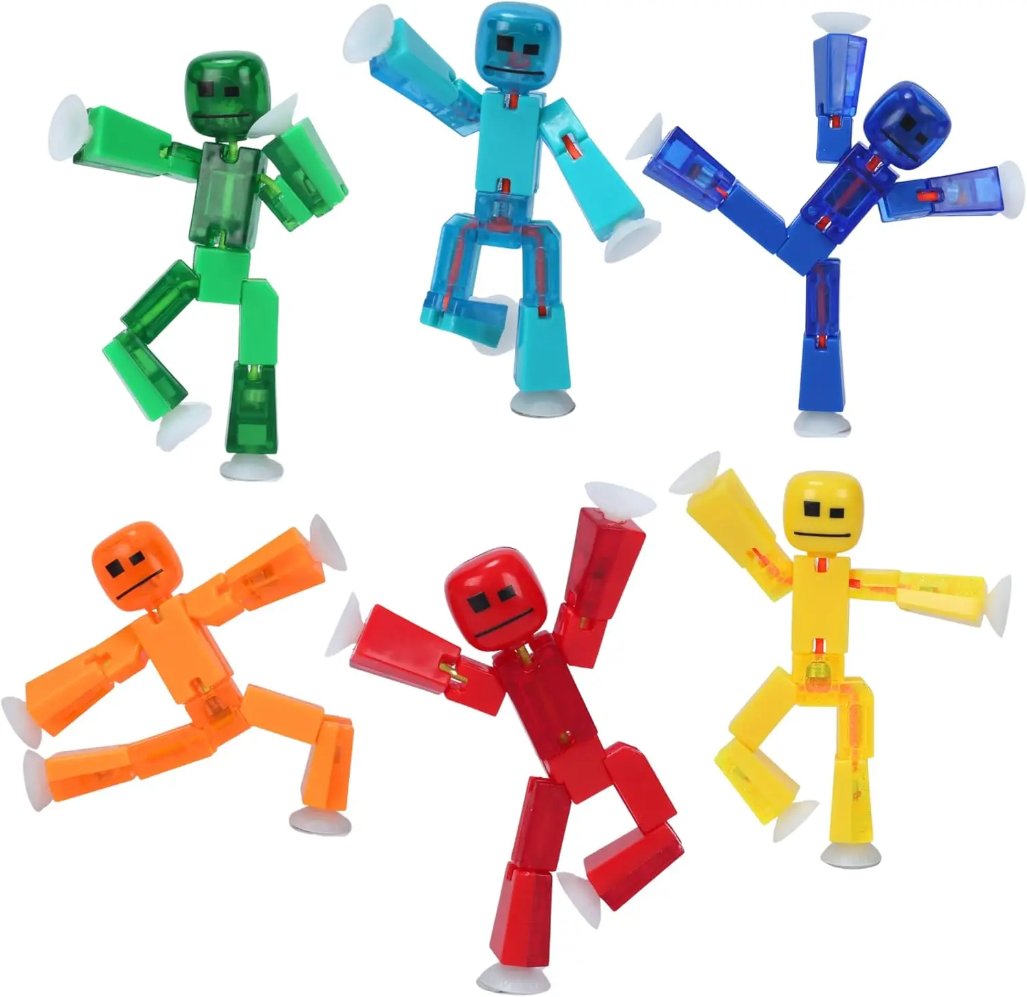 StikBot 2-Tone 6-Pack – Poseable Stop-Motion Figures