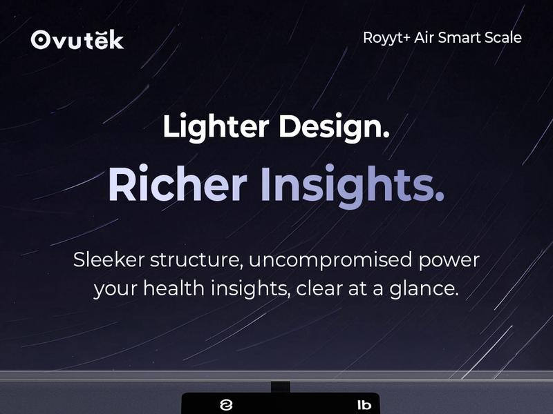 OVUTEK Smart Scale for Body Weight, Professional Bathroom Digital Scale with BMI, Body Fat, Muscle Mass, Most Accurate to 0.05lb, Large Display High Accurate Body Composition Machine with Fitness App