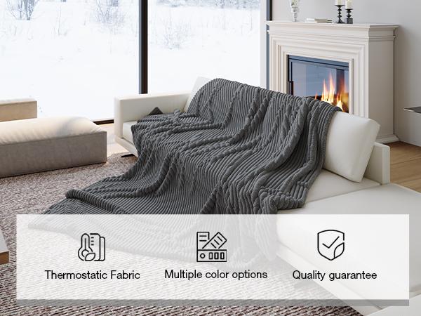 Ultra-Soft Blanket Modern Luxury Living Room Sofa Throw Winter Warmth Thickened Leisure Blanket,Holiday Haul