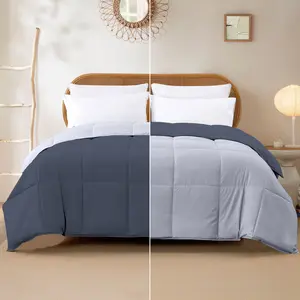 Modern Threads Reversible Down Alternative Comforter Denim & Cloud Full & Queen