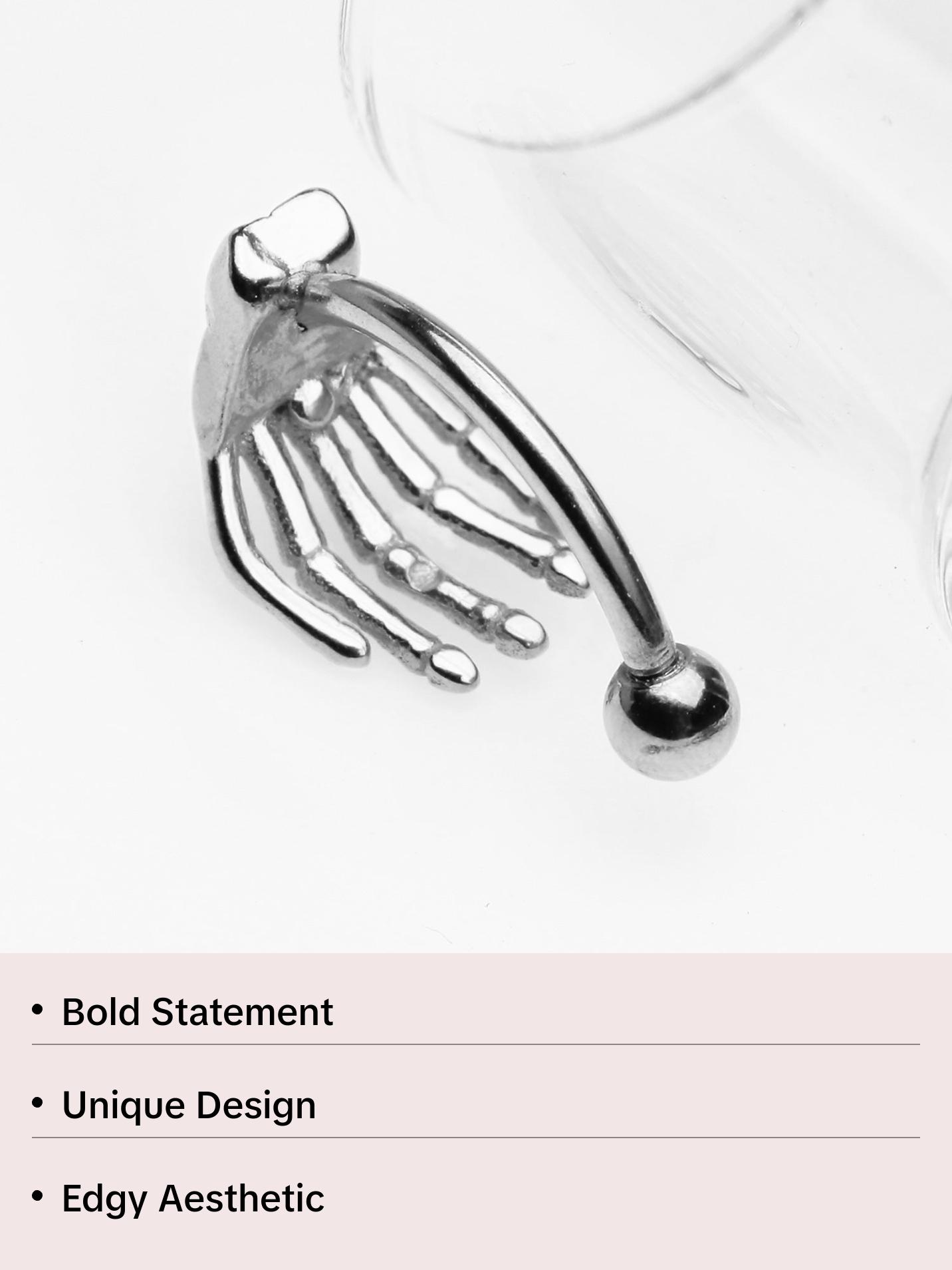 Skeleton Hand of Death Curved Barbell Skeleton Hand of Death Curved Barbell